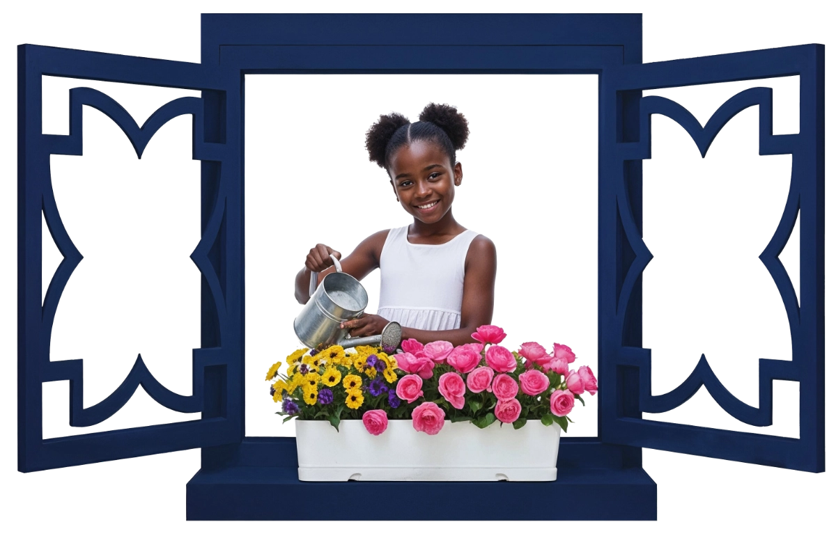 girl in window