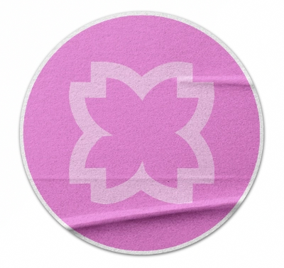 pink sticker